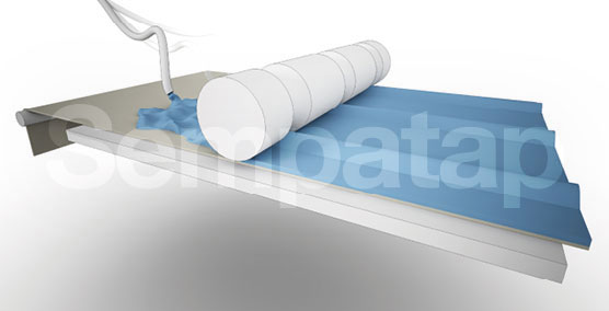 Sempatap production process: Shape foaming  and calendering